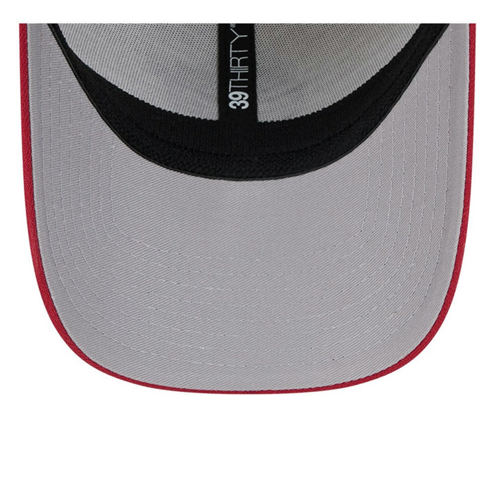 Khaki/Red Miami Marlins New Era 2024 Fourth of July 39THIRTY Flex Hat