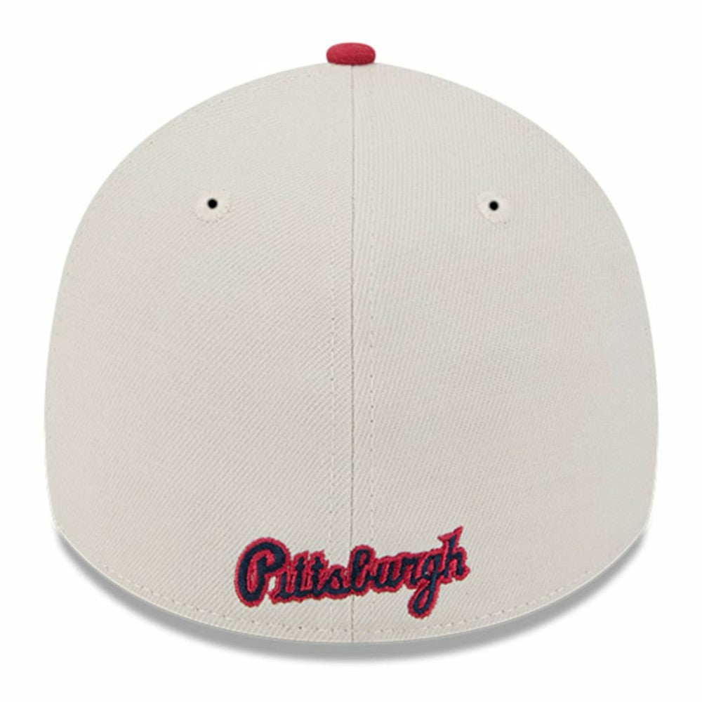 Khaki/Red Pittsburgh Pirates New Era 2024 Fourth of July 39THIRTY Flex Hat