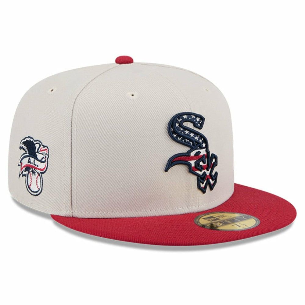 Khaki/Red Chicago White Sox New Era 2024 Fourth of July 59FIFTY Fitted Hat