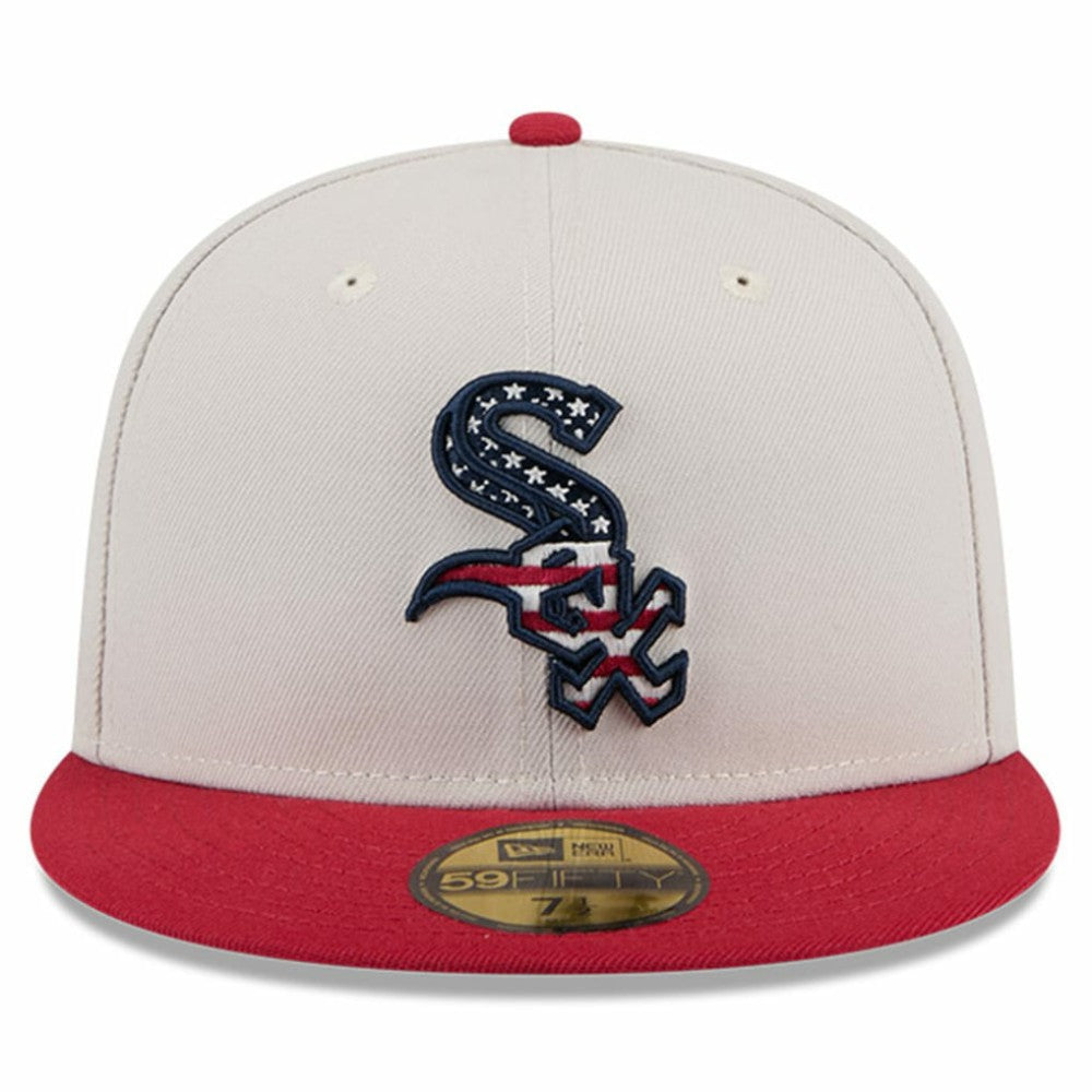 Khaki/Red Chicago White Sox New Era 2024 Fourth of July 59FIFTY Fitted Hat