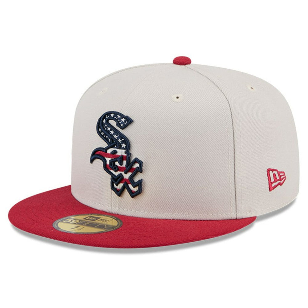 Khaki/Red Chicago White Sox New Era 2024 Fourth of July 59FIFTY Fitted Hat