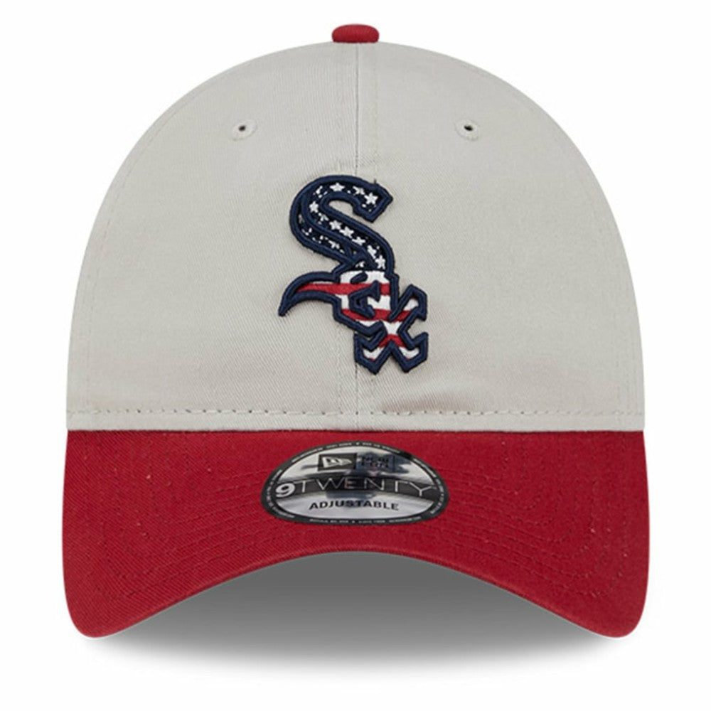 Khaki/Red Chicago White Sox New Era 2024 Fourth of July 9TWENTY Adjustable Hat