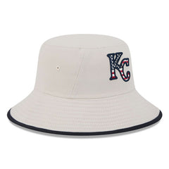 Khaki Kansas City Royals New Era 2024 Fourth of July Bucket Hat