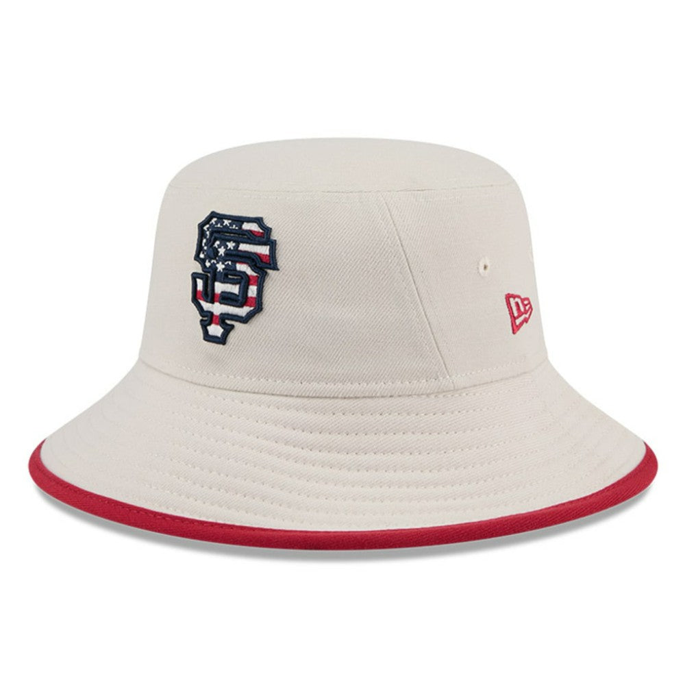 Khaki San Francisco Giants New Era 2024 Fourth of July Bucket Hat