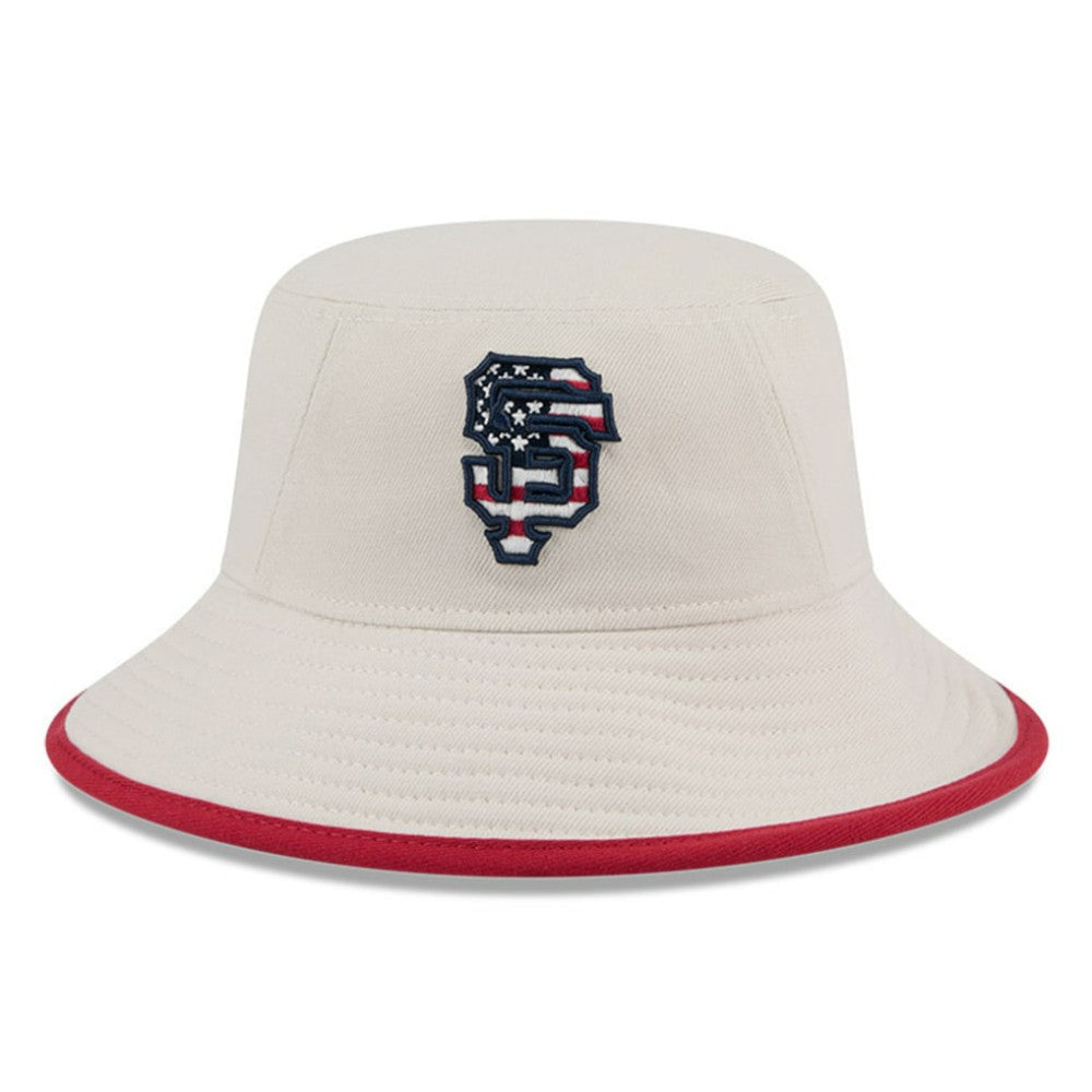 Khaki San Francisco Giants New Era 2024 Fourth of July Bucket Hat