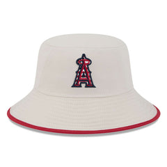 Khaki Los Angeles Angels New Era 2024 Fourth of July Bucket Hat
