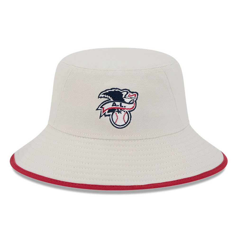 Khaki Los Angeles Angels New Era 2024 Fourth of July Bucket Hat