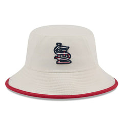 Khaki St. Louis Cardinals New Era 2024 Fourth of July Bucket Hat