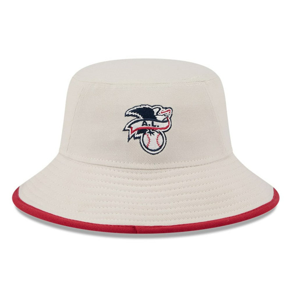 Khaki Athletics New Era 2024 Fourth of July Bucket Hat