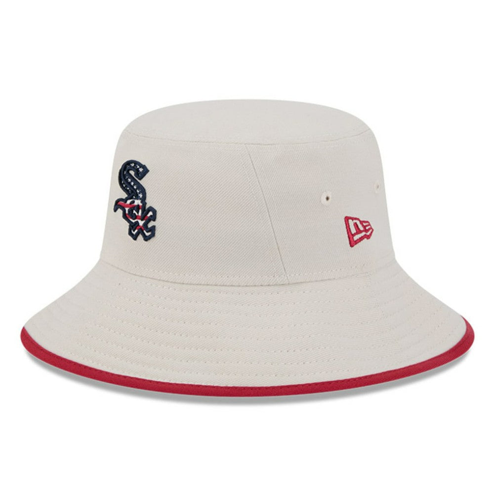 Khaki Chicago White Sox New Era 2024 Fourth of July Bucket Hat
