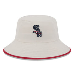 Khaki Chicago White Sox New Era 2024 Fourth of July Bucket Hat