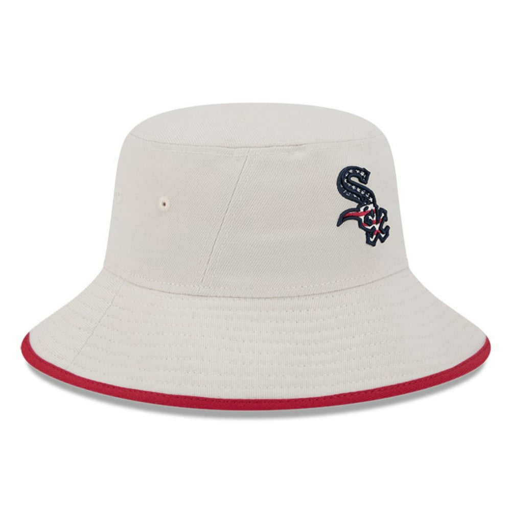 Khaki Chicago White Sox New Era 2024 Fourth of July Bucket Hat