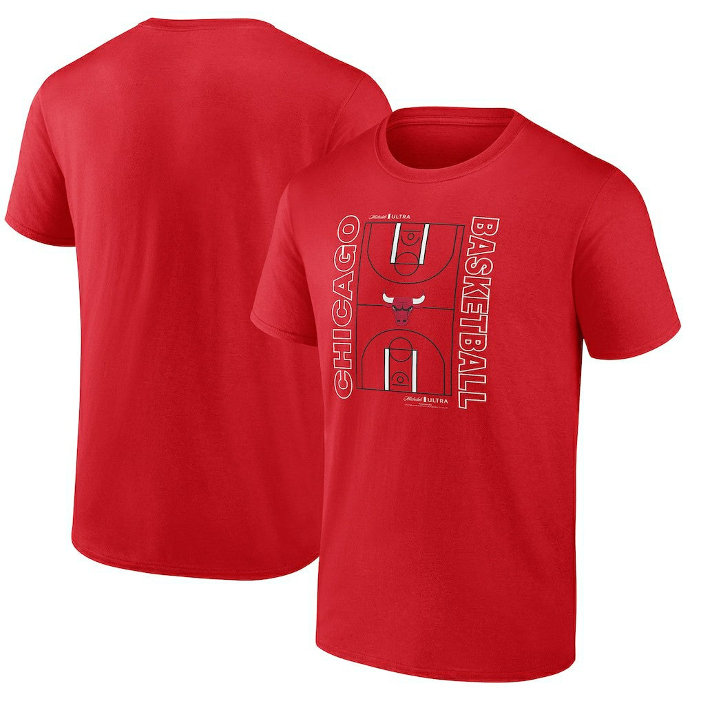 Chicago Bulls Michelob Ultra Full Court T-Shirt - Red for sale