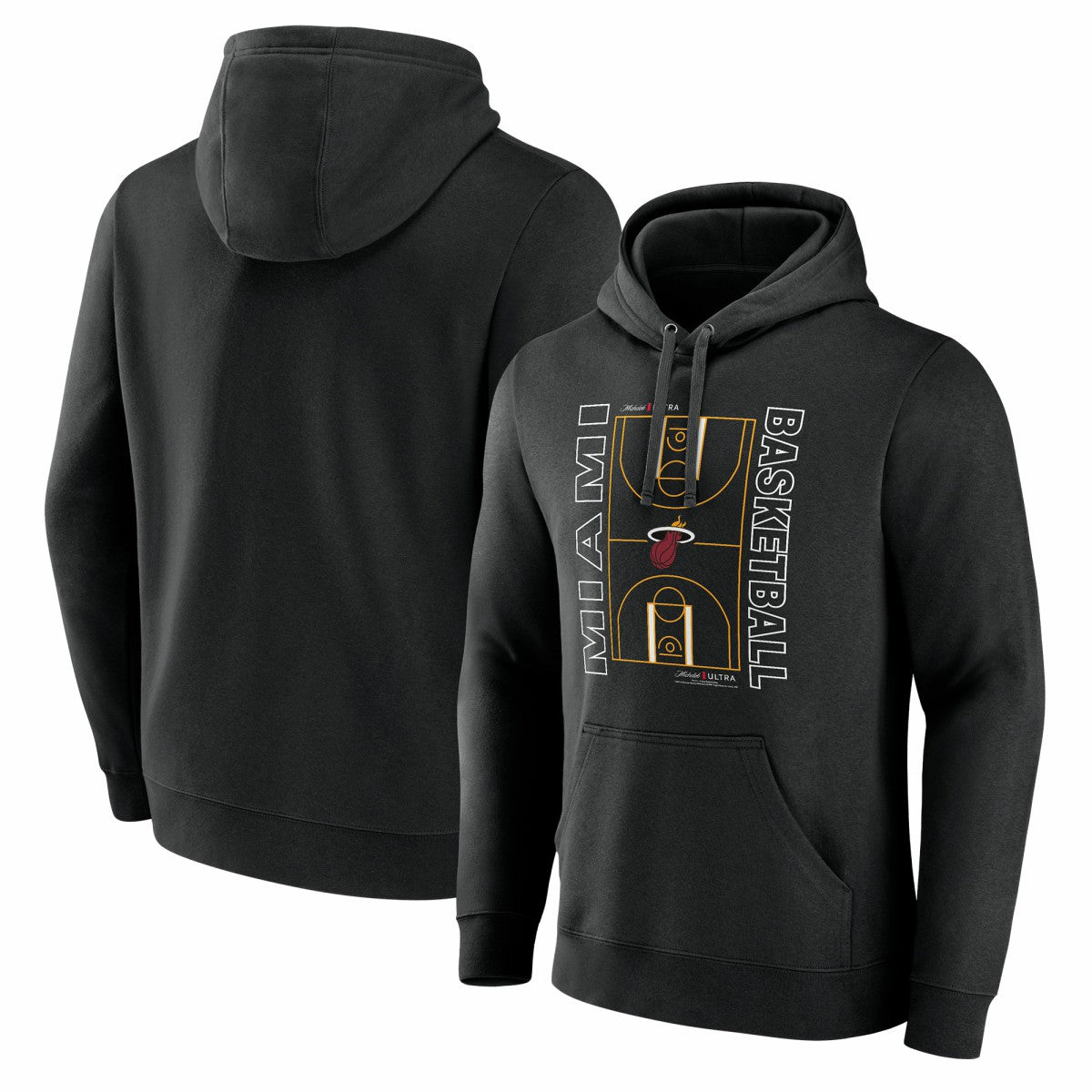 Miami Heat Michelob Ultra Full Court Pullover Hoodie - Black on sale