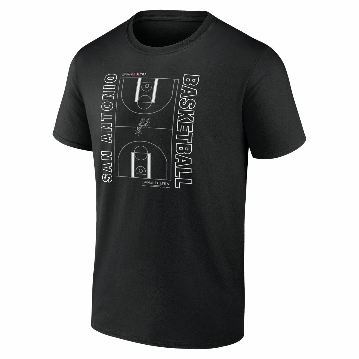 San Antonio Spurs Michelob Ultra Full Court T-Shirt - Black shop
