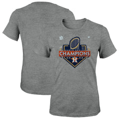 Heather Charcoal Houston Astros Fanatics Women's 2022 World Series Champions Locker Room T-Shirt