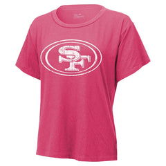Nick Bosa  Majestic Threads Women's Name & Number T-Shirt - San Francisco 49ers T-shirts