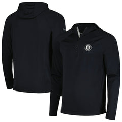 Brooklyn Nets Levelwear Zander Hoodie Raglan Quarter-Zip Top