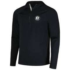 Brooklyn Nets Levelwear Zander Hoodie Raglan Quarter-Zip Top