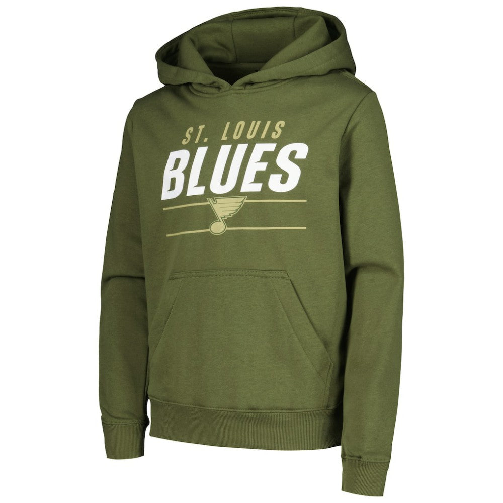NHL St. Louis Blues Levelwear Youth Podium Fleece Pullover Hoodie