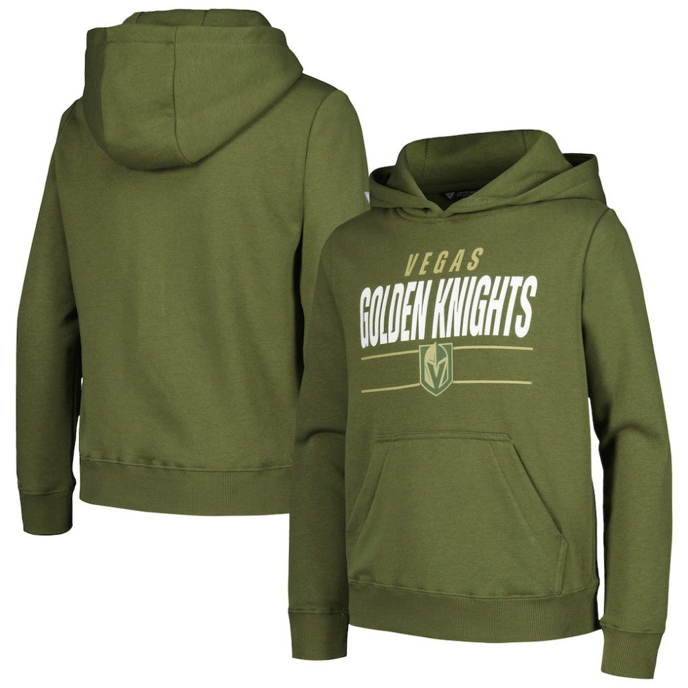 NHL Vegas Golden Knights Levelwear Youth Podium Fleece Pullover Hoodie