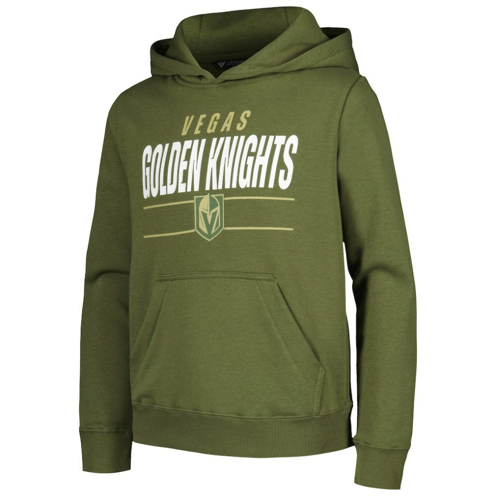NHL Vegas Golden Knights Levelwear Youth Podium Fleece Pullover Hoodie