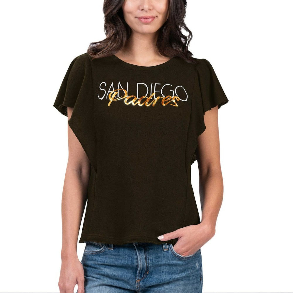 Brown San Diego Padres G-III 4Her by Carl Banks Women's Crowd Wave T-Shirt