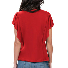 Red Los Angeles Angels G-III 4Her by Carl Banks Women's Crowd Wave T-Shirt
