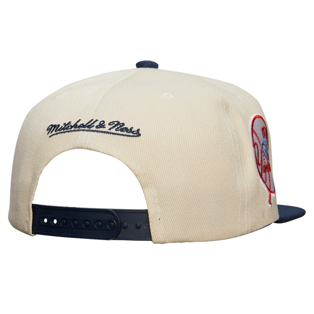Cream New York Yankees Mitchell & Ness Cooperstown Collection Speed Zone Snapback Hat