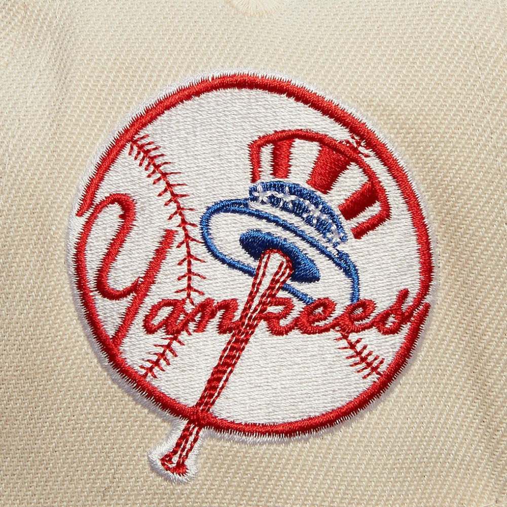 Cream New York Yankees Mitchell & Ness Cooperstown Collection Speed Zone Snapback Hat