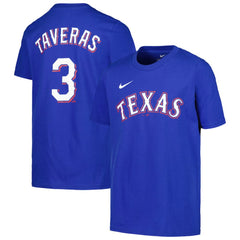 Royal Leody Taveras Texas Rangers Nike Youth Name & Number T-Shirt