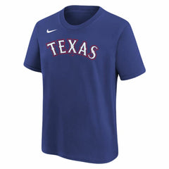 Royal Josh Jung Texas Rangers Nike Youth Name & Number T-Shirt
