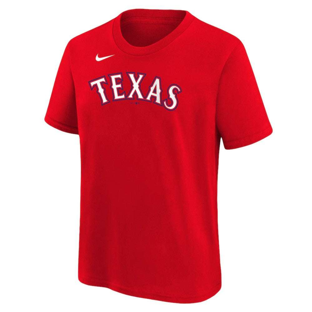 Red Josh Jung Texas Rangers Nike Youth Name & Number T-Shirt