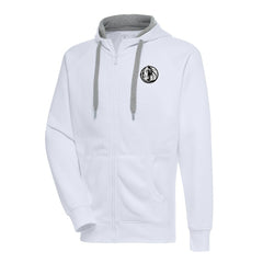 Dallas Mavericks Antigua Metallic Logo Victory Raglan Full-Zip Hoodie sale
