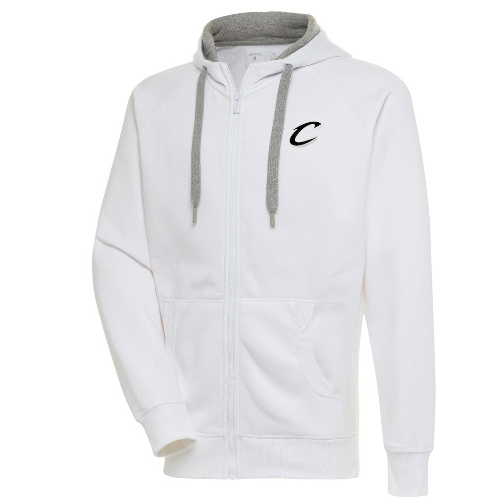 Cleveland Cavaliers Antigua Metallic Logo Victory Raglan Full-Zip Hoodie sale
