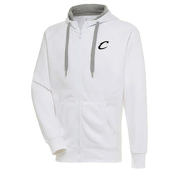Cleveland Cavaliers Antigua Metallic Logo Victory Raglan Full-Zip Hoodie sale
