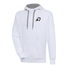 Phoenix Suns Antigua Metallic Logo Victory Raglan Pullover Hoodie