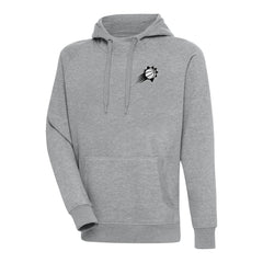 Phoenix Suns Antigua Metallic Logo Victory Raglan Pullover Hoodie