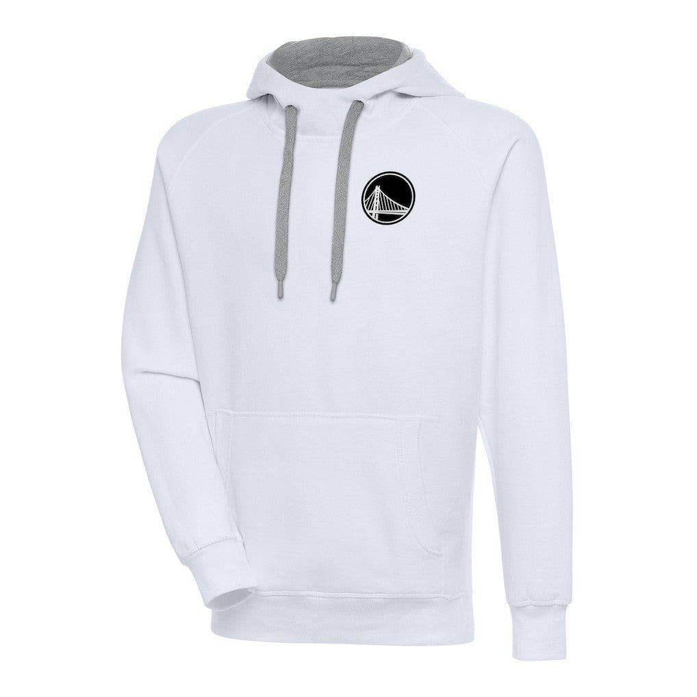 Golden State Warriors Antigua Metallic Logo Victory Raglan Pullover Hoodie sale