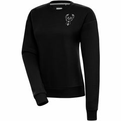 Milwaukee Bucks Antigua Women's Brushed Metallic Victory Pullover Sweatshirt - Black on sale