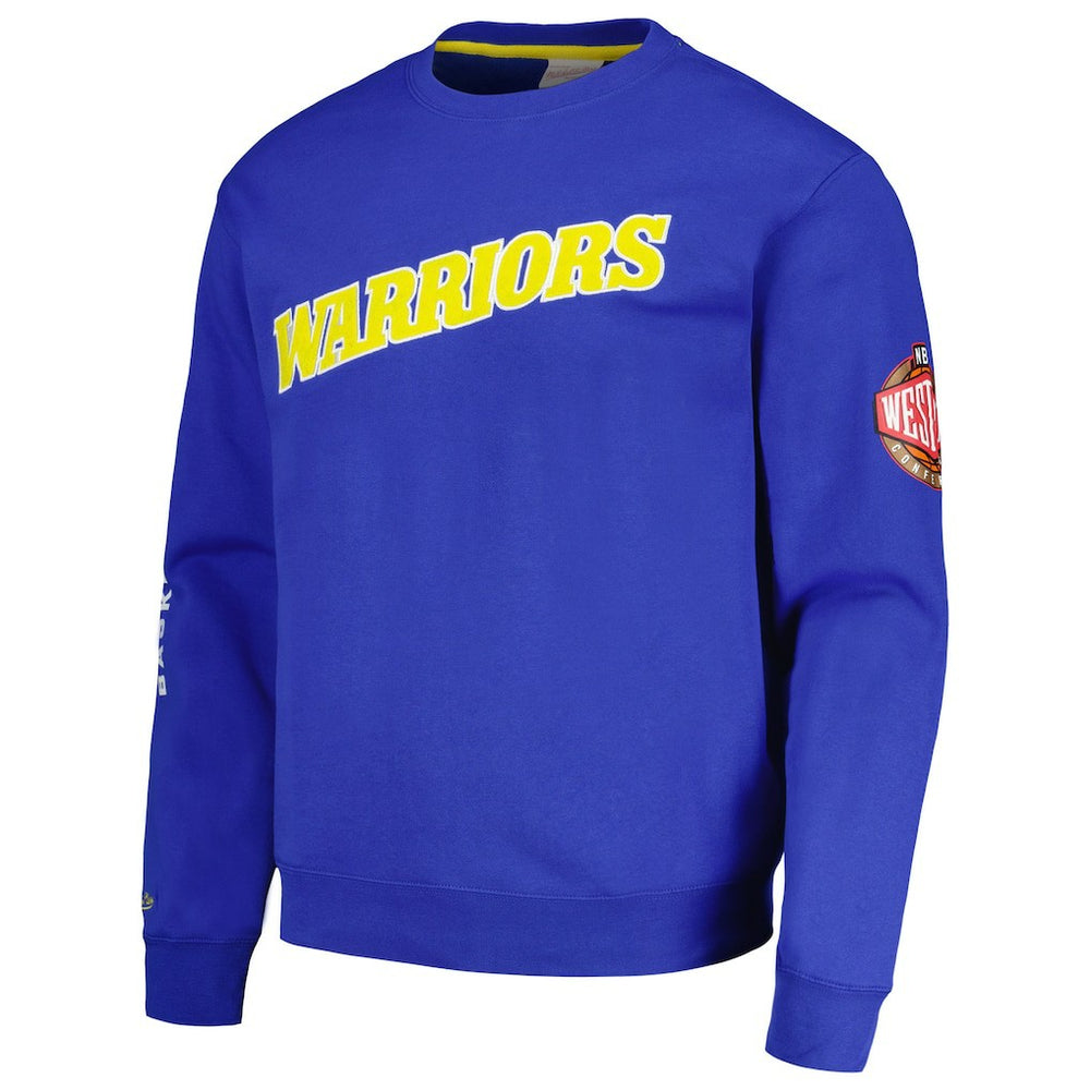 Mitchell & Ness Golden State Warriors Hardwood Classics There and Back Pullover Sweatshirt sale