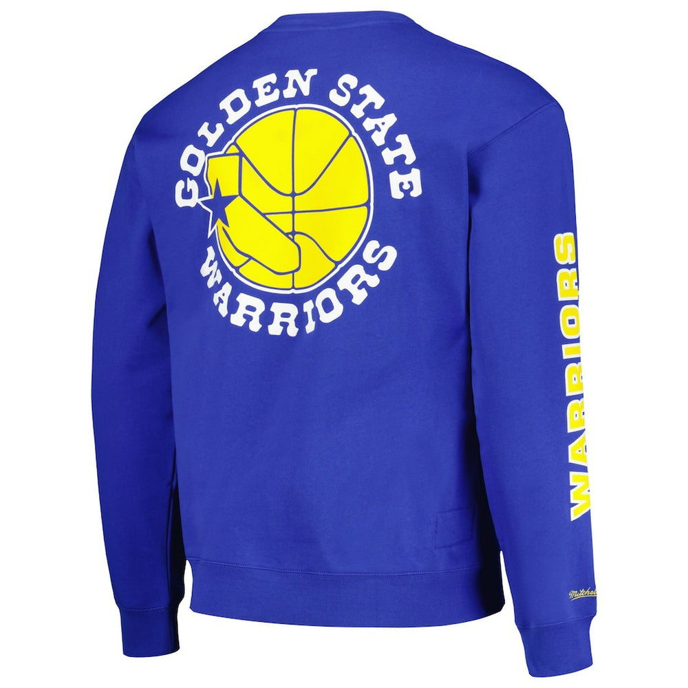 Mitchell & Ness Golden State Warriors Hardwood Classics There and Back Pullover Sweatshirt sale