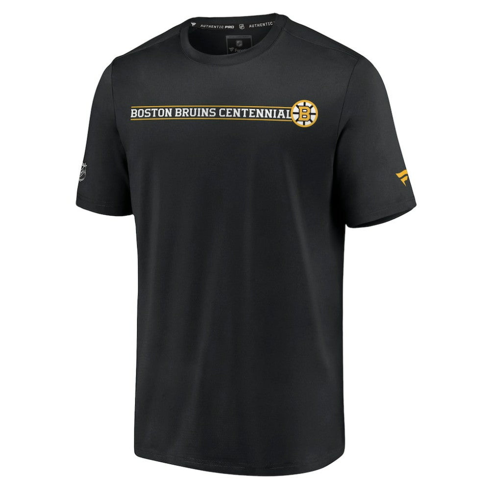 NHL Boston Bruins Fanatics Authentic Pro Centennial Banner T-Shirt