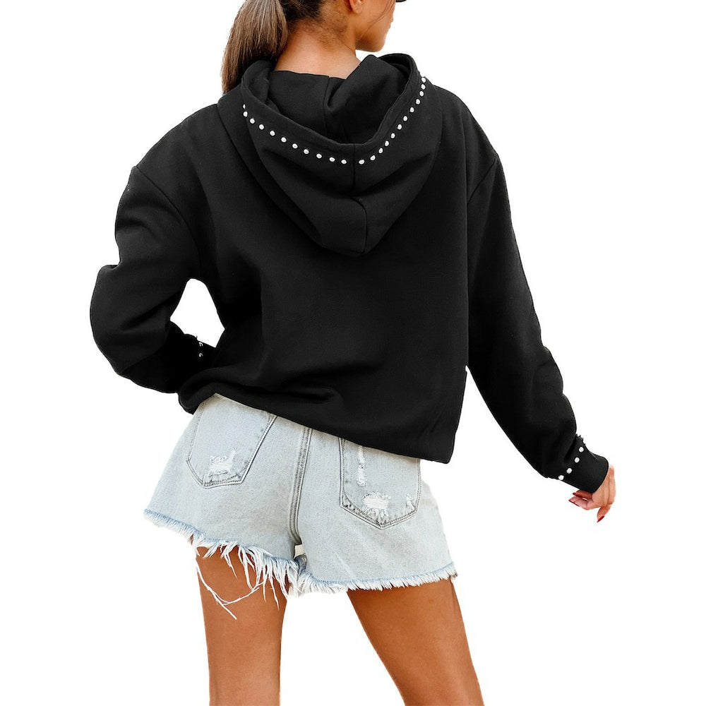 Gameday Couture Women's Oversized Catch the Vibe Studded Pullover Hoodie - Dallas Cowboys Hoodies