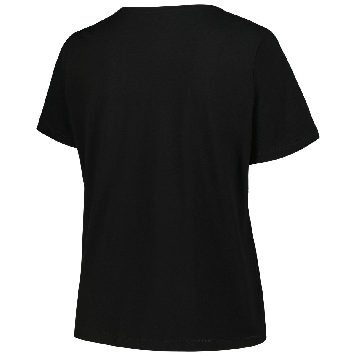 Milwaukee Bucks Profile Women's Plus Size Arch Over Logo V-Neck T-Shirt