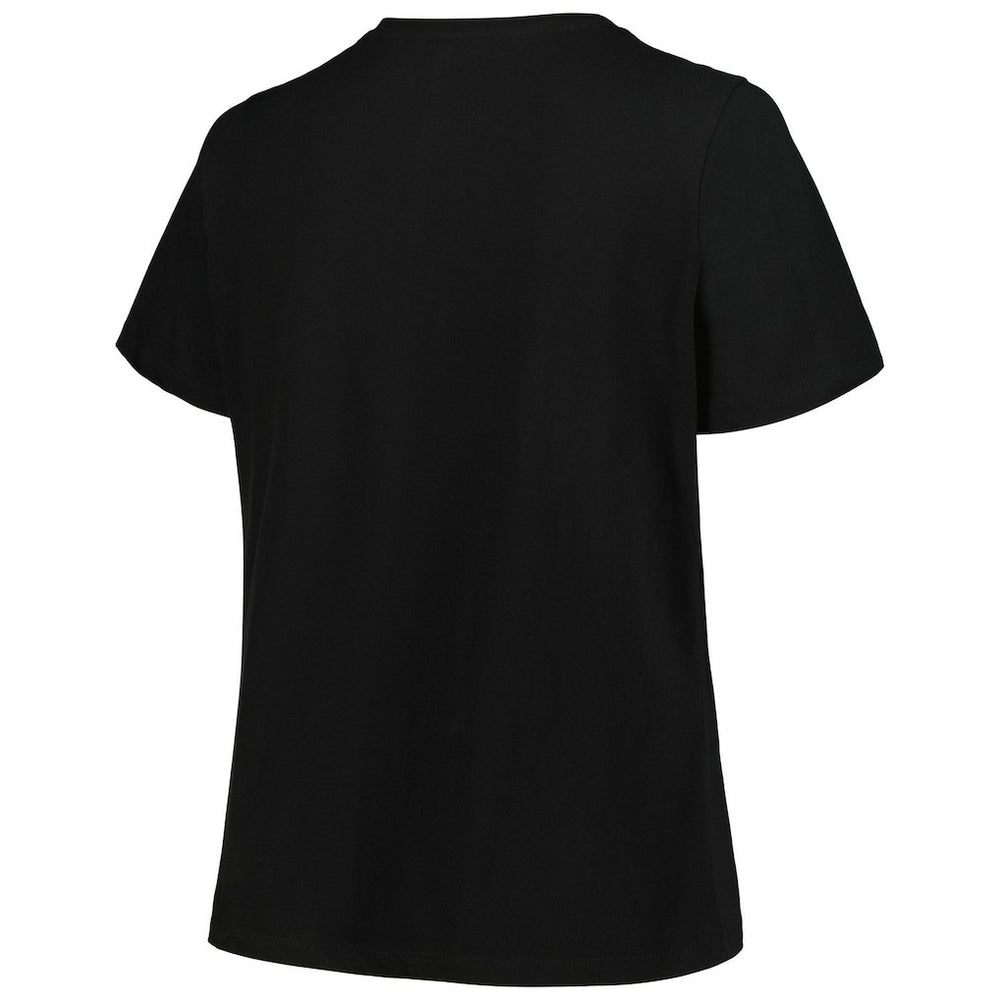 Chicago Bulls Profile Women's Plus Size Arch Over Logo V-Neck T-Shirt sale