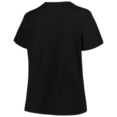 Brooklyn Nets Profile Women's Plus Size Arch Over Logo V-Neck T-Shirt