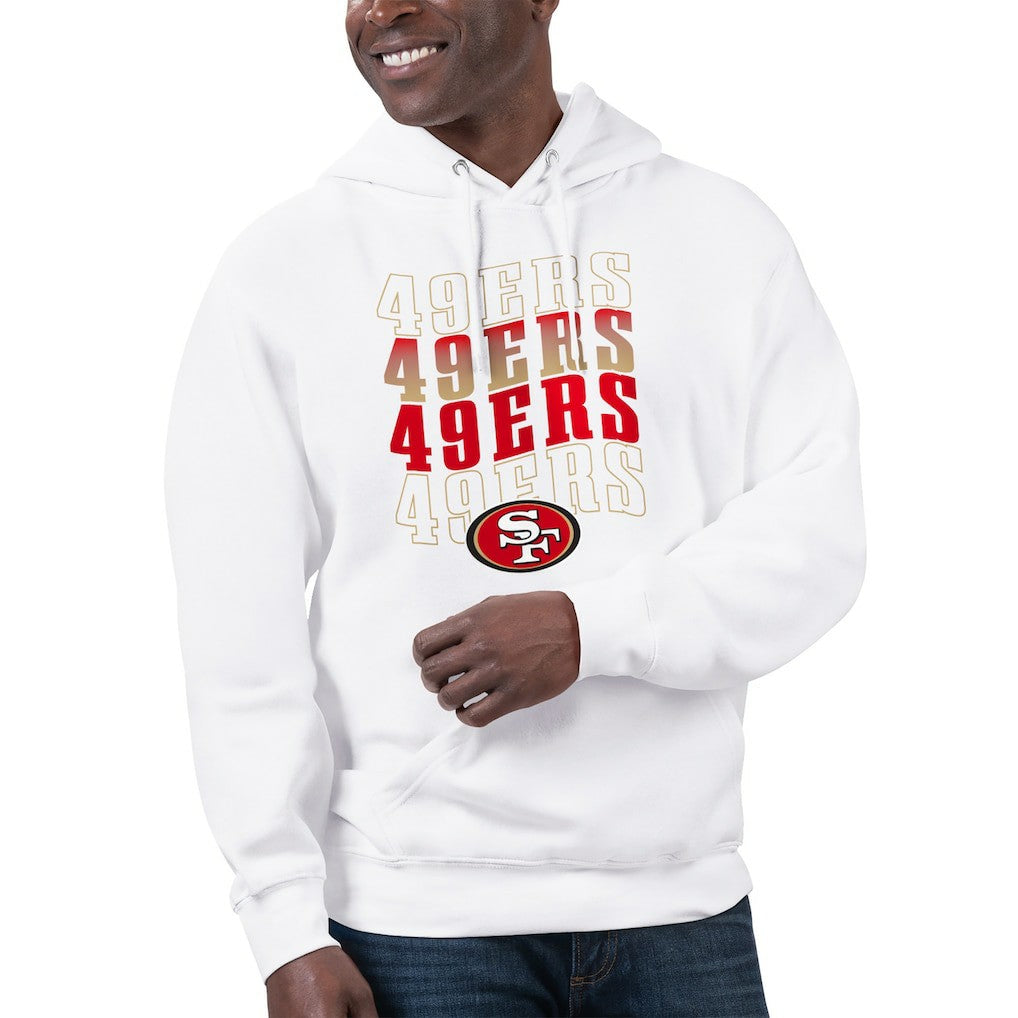 Starter Unisex Name Drop Logo Pullover Hoodie - San Francisco 49ers Hoodies