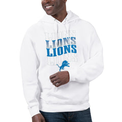 Starter Unisex Name Drop Logo Pullover Hoodie - Detroit Lions Hoodies