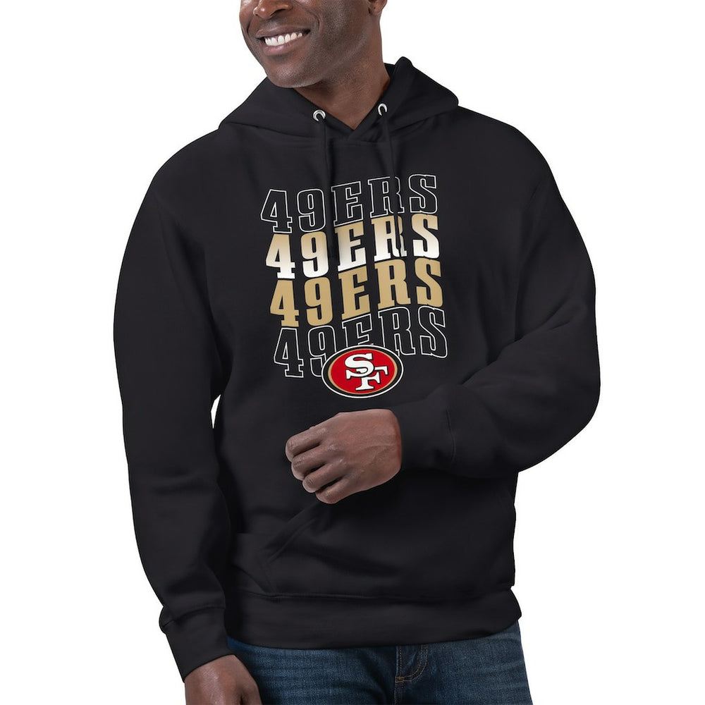 Starter Unisex Name Drop Logo Pullover Hoodie - San Francisco 49ers Hoodies